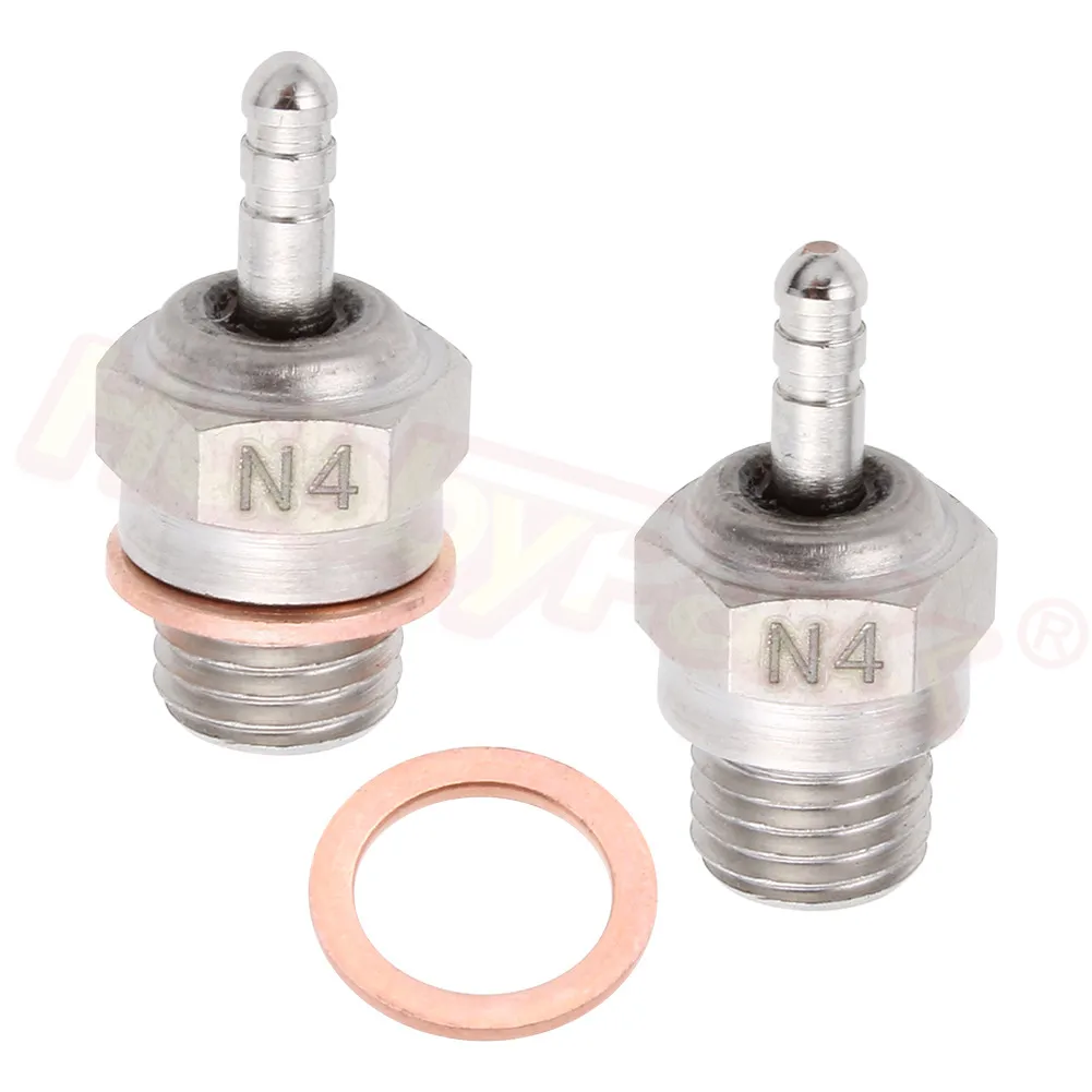 2 шт. Свеча зажигания #3 #4 N3 N4 VX SH Nitro запчасти двигателя замена ОС #8 RC HSP 70117 для Truck