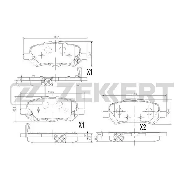 Колодки торм. диск. зад Toyota Venza (AGV1_) 08 ZEKKERT bs 2096|Тормозной цилиндр| |