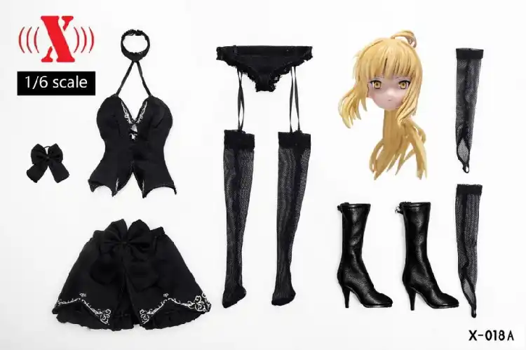 X Toys 1 6th Anime Doll Set Cloth Cartoon Anime Head Carving Female Solder Figure Accessories X 018a For Pale 12inches Figure Aliexpress