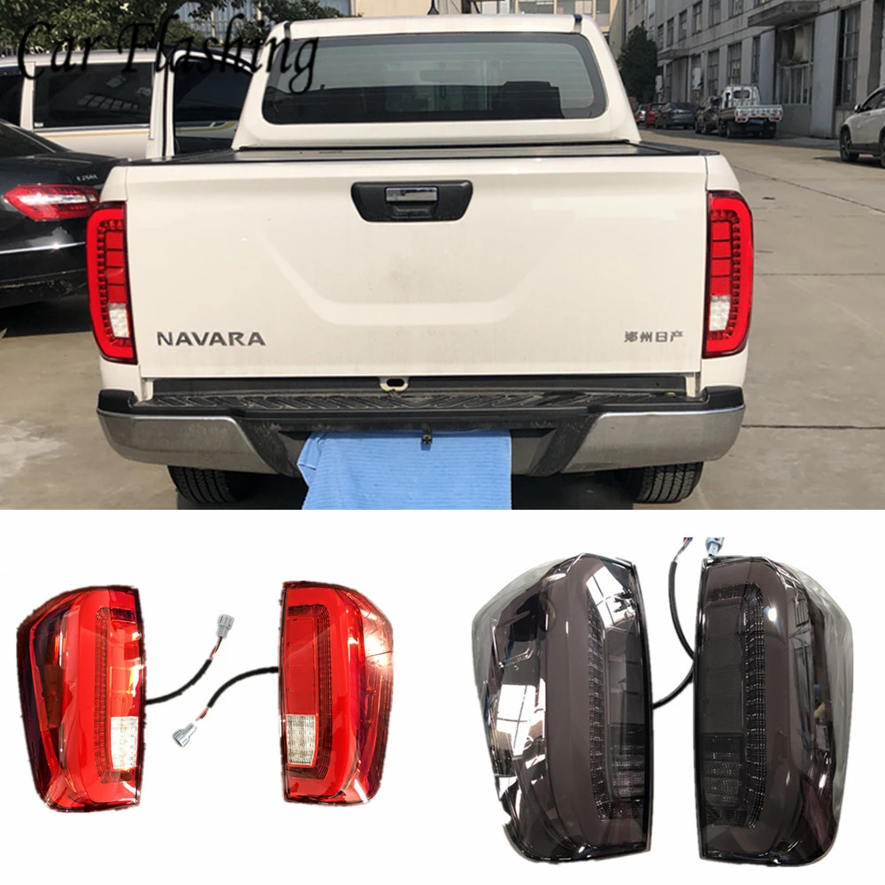 1 пара задних фонарей для Nissan Navara Np300 светодиодные задние фонари заднего хода стояночный Задний сигнал тормоза