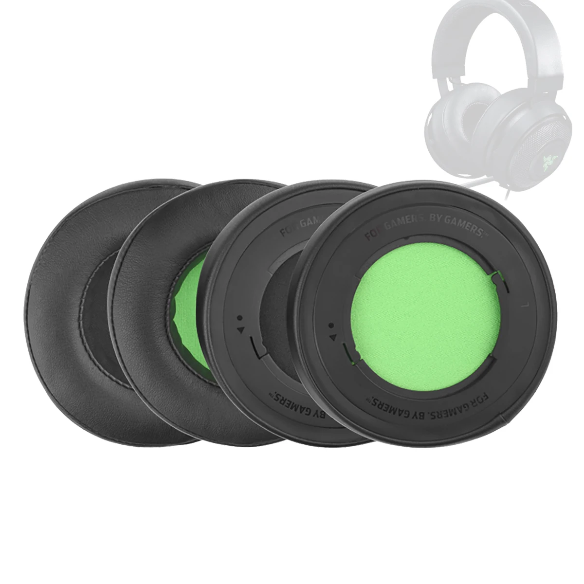 

1Pair Ear Pads for Razer Kraken 7.1 V2 Headphones Cushions Razer Kraken Pro V2 Earpads Replacement Sponge Earmuffs Accessories