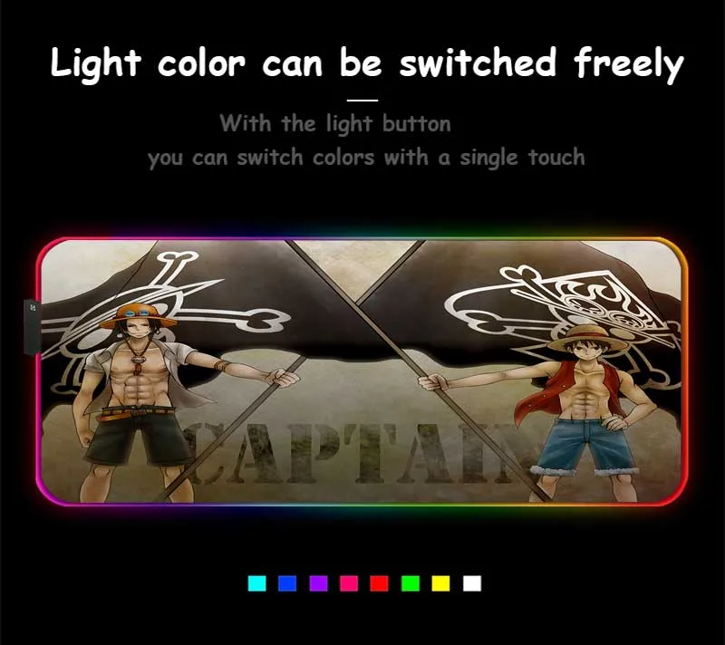 XGZ на заказ большой RGB игровой коврик для мыши Черный замок край Аниме Один Кусок Portgas D Ace компьютерный стол коврик скорость резиновая нескользящая Xxl