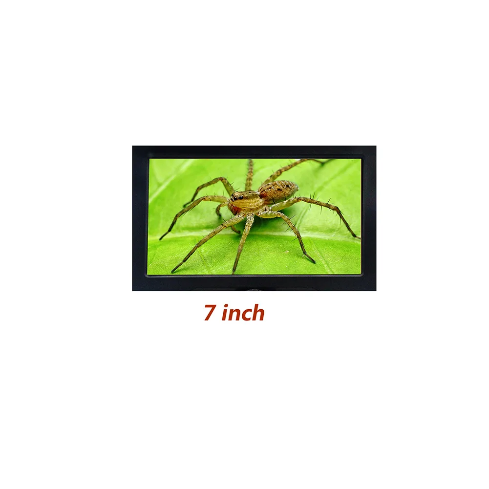 7 Inch Color Screen HD Professional Durable Large Base 12MP LCD Display 1200X Digital Microscope Adjustable Zoom Aluminum Alloy