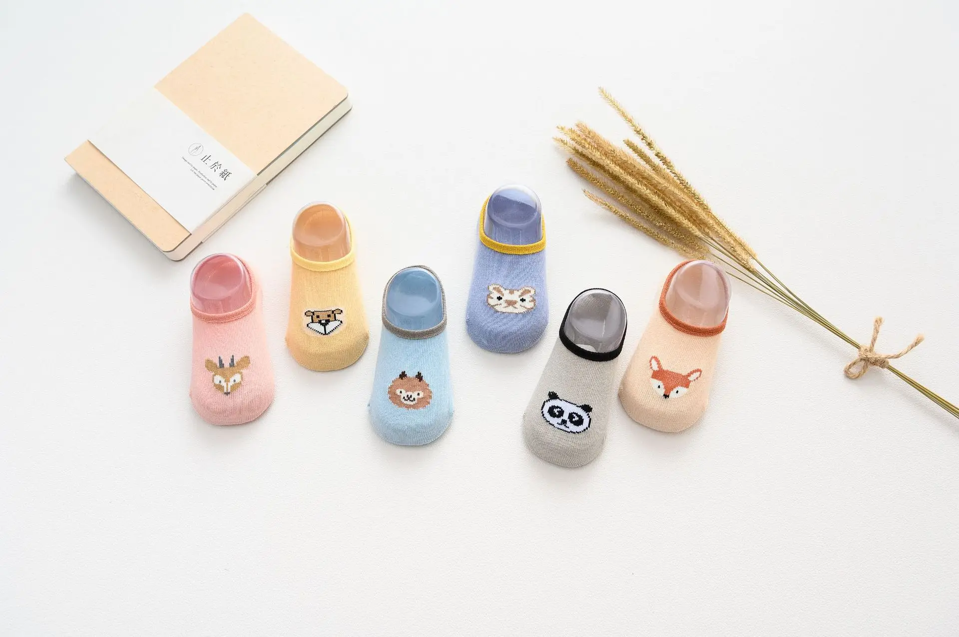 Spring And Summer New Style Children Floor Socks Anti-slip Dispensing Babies' Socks Combed Cotton Early Childhood Cartoon Animal