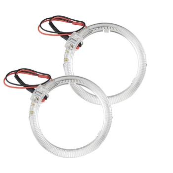 

2pcs 12V 6W 720 LM 80mm LED Light Guide Angel Eyes Halo Rings for Car Truck Motorcycle Headlight Retrofit Red Lighting Effect