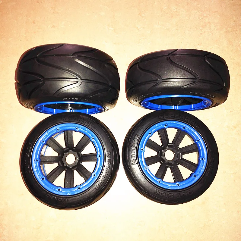 

Wheel Front & Rear Bald Tires Strong Grip Export High Quality Tires for 1/5 Rc Car Gas ROVAN KM BAJA 5B
