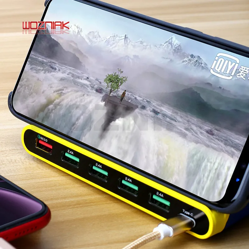 Механическое USB зарядное устройство 6 портов универсальная умная ...