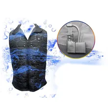 USB Инфракрасный водонепроницаемый нагревательный жилет гибкий электрический тепловой Шакер+ внешний аккумулятор весна осень новая простота Мода