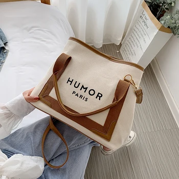

NEW Original Design Fashion Canvas Bucket Bag Handbag & Elegant Messenger Bag Shoulder Bag Width 34cm Height 26cm Thickness 13cm