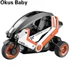 2.4G RC Car Remote Control Stunt Motorcycle Children's Electric Racing Motorbike with Cool Light Toys for Children Boy Gift 1