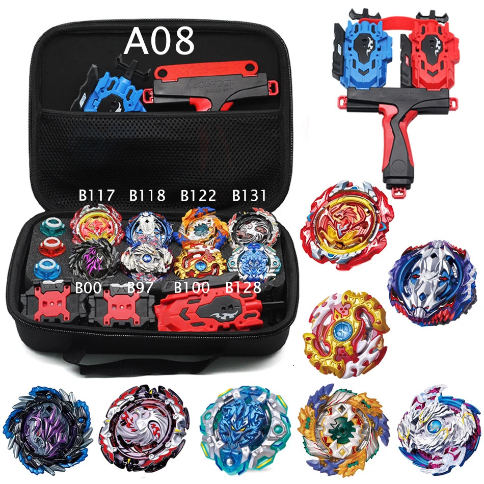 Beyblade Arena Beyblade Набор коробка B-150 B-149 Burst Beyblade с пусковым устройством плавленый металлический волчок игрушки Bayblade коробка для хранения - Цвет: A08