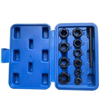 

11pcs Nut Puller W/ Rod For Reversible Pneumatic Ratchet Wrench Socket Kit Tools