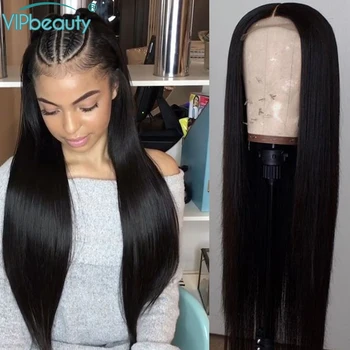 

4x4 Closure Wig Remy Natural Brazilian Human Hair Wigs Straight 150 Density Human Hair Wigs Lace Closure Wig For Women