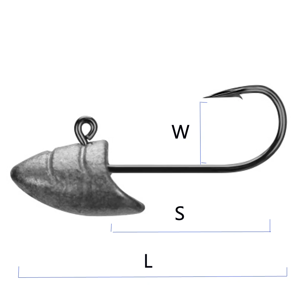 Po wenG рыболовный крючок, 1,5 г, 2,5 г, 3,5 г, 5 г, свинцовая головка, крючок, свинцовая приманка, приманка для мягкой червя, рыболовные снасти, аксессуары