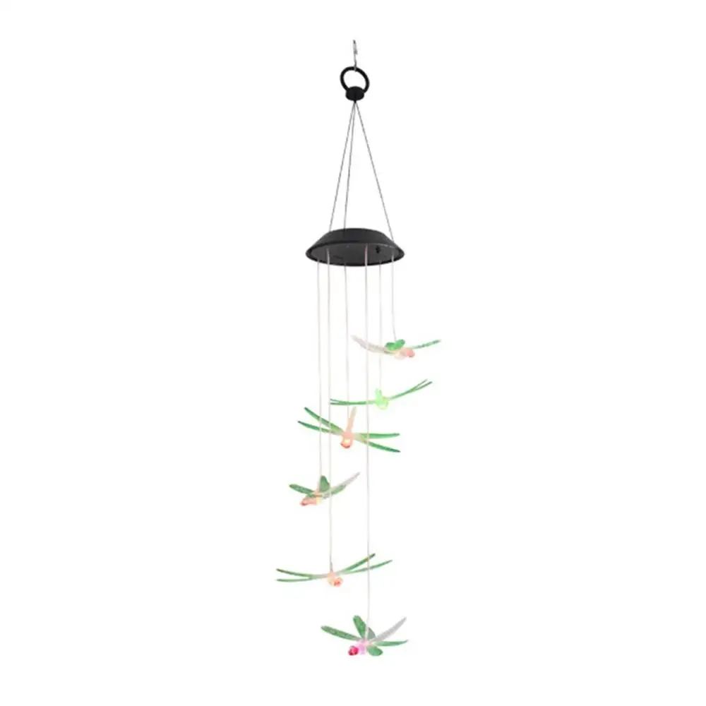 Solar Wind Chime Light Turn Light Hummingbird Solar Gift Light Color Led Garden Hanging Light - Испускаемый цвет: 3