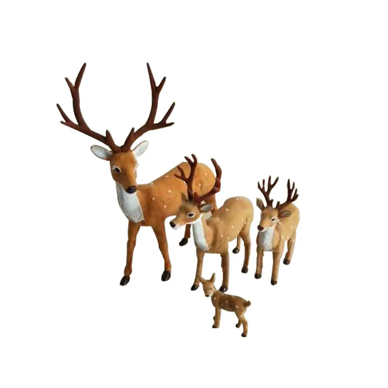Лось плюшевый Рождественский олень украшения для дома имитация игрушечные олени