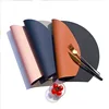 HOT SALE Tableware Pad Placemat Set Semicircle Heat Lnsulation Non-Slip Leather Dining Table Mat Set Bicolor Cup Coaster Kitchen ► Photo 3/6