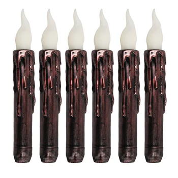 

Candle Light Battery Operated Home Taper Festival Flameless Holloween Wedding Flickering Party Long Lasting Small Led Decoration