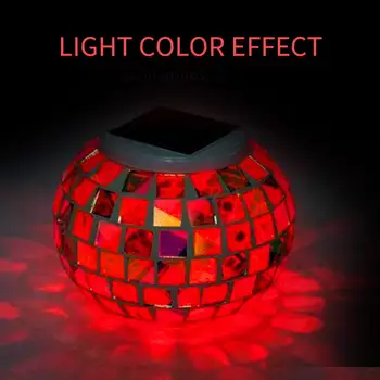 

Solar Light Lawn Lamp Light-Controlled Glass Path Way Security Street Home Gutter Ground Lamp Durable Garden Decking