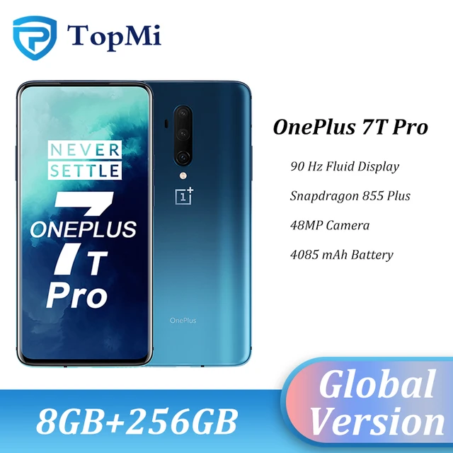 $665 In Stock Global Version OnePlus 7T Pro Smartphone 8GB RAM 256GB ROM Snapdragon 855 Plus 667 Fluid