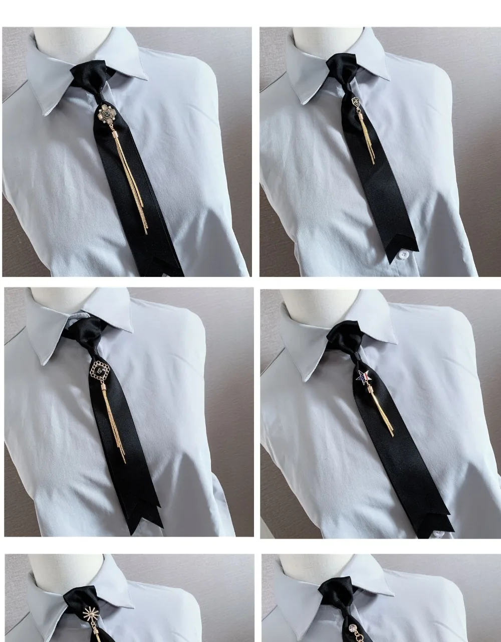 Мужской mle Женский галстук корейский ленивый маленький галстук стюардесса униформа аксессуары рубашка полоса галстук-бабочка
