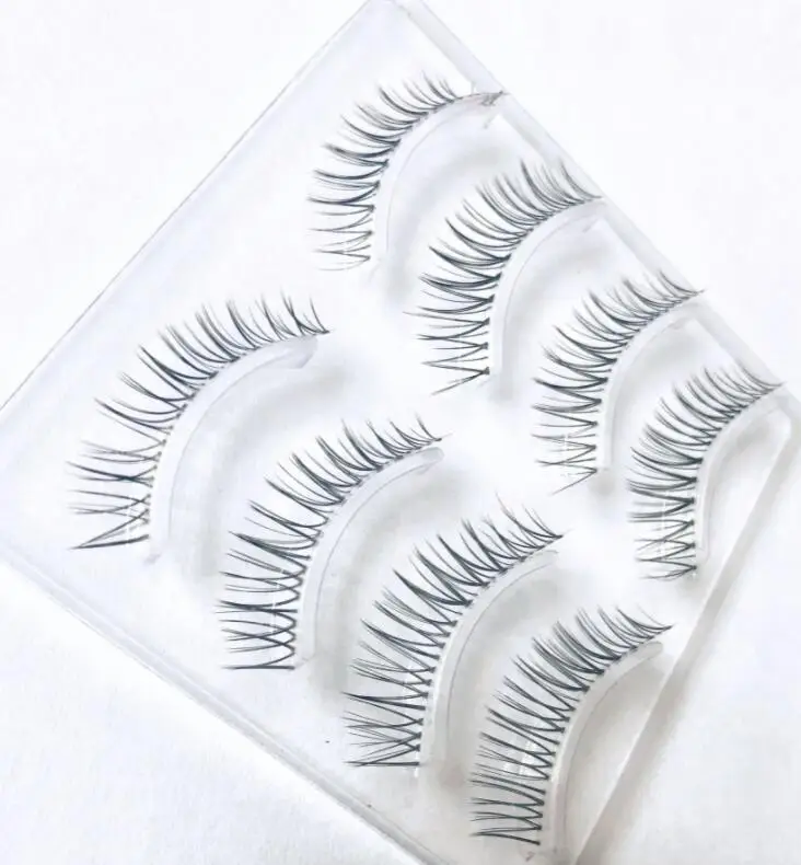 transparent lash band Fake EyeLashes Extension Handmade Natural Soft Invisible Band Long Thick Reusable Makeup | Красота и здоровье