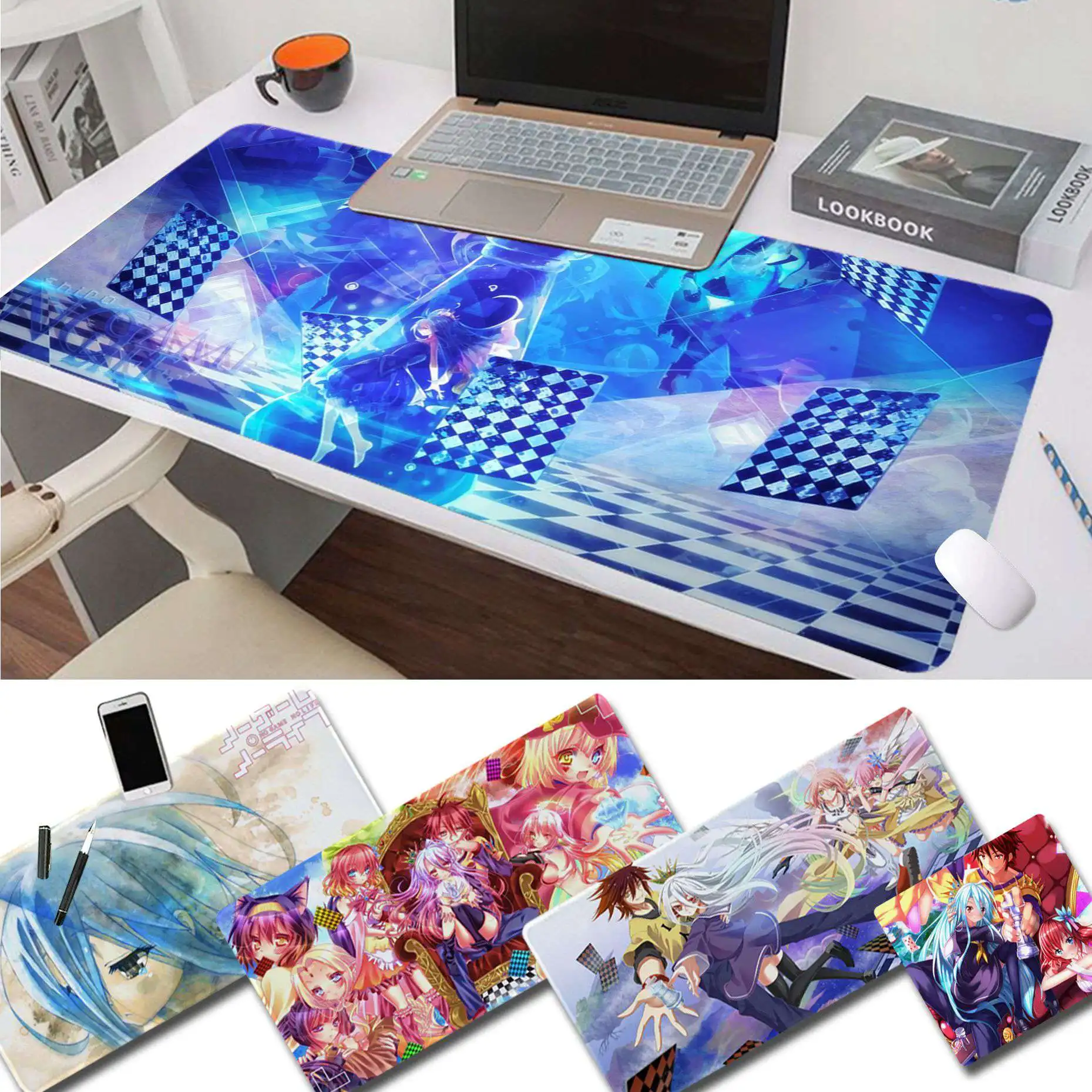 

Maiya Favorite Anime No Game No Life Gamer Speed Mice Retail Small Rubber Mousepad Free Shipping Large Mouse Pad Keyboards Mat