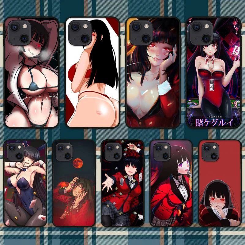 iphone 11 Pro Max clear case Sexy Kakegurui Jabami Yumeko Anime girl Phone Case For iPhone 11 12 Mini 13 Pro XS Max X 8 7 6s Plus 5 SE XR Shell case iphone 11 Pro Max 