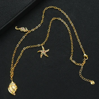 

Mother's Day Gift Trendy Dainty Initial Choker Necklace Personalized Sea Stackable Necklace for women girlfriend Wife gift