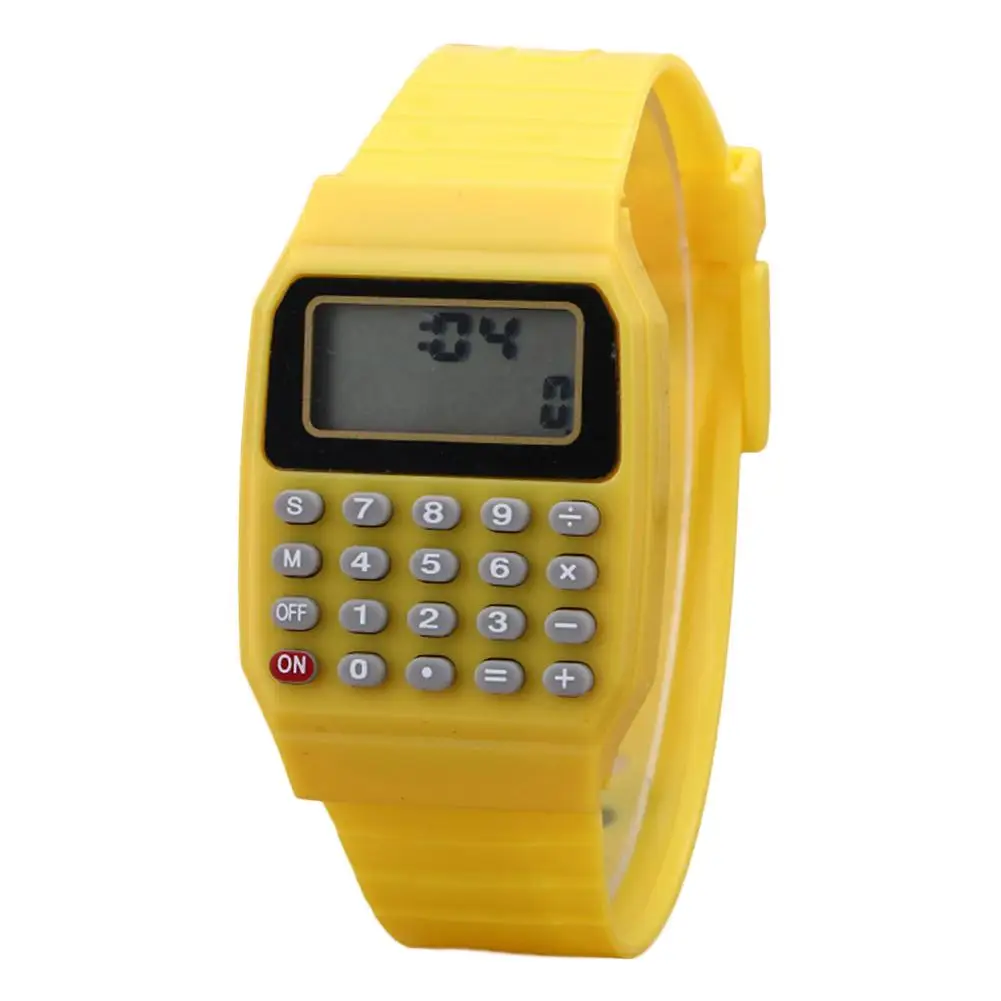 

Mini Portable Creative and convenient Comfortable Children Digital Square Wrist Watch Calculator Exam Tool Kids Gift