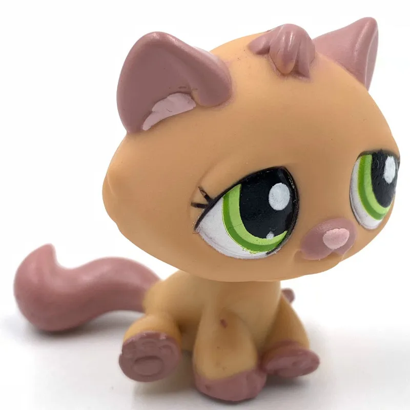 1710 Лпс стоячки кошки игрушки Lps кошка Редкие игрушки для питомцев мини подставки короткие волосы котенок старые Фигурки Коллекция оригинальные маленькие животные - Цвет: 1710