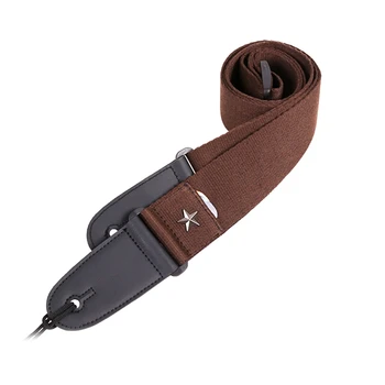 

New Wear Resistant Acoustic Bass Thicken Shoulder Belt Parts Anti Slip Adjustable Length Guitar Strap Star Embellish Soft Durabl
