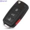 Jingyuqin 3 + 1 4 кнопки раскладной дистанционный чехол для ключа автомобиля Fob для Volkswagen VW Touareg DKT0042 ► Фото 1/5