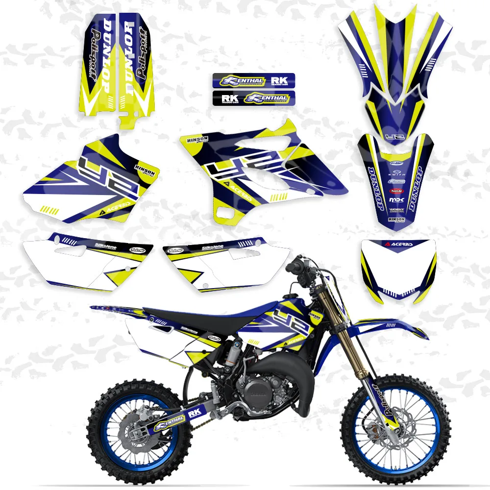 Motorcycle Full Sticker Decal Customized Graphics Background For Yamaha YZ85 YZ 85 85YZ 2015-2020 2019 2018 2017 2016 Decoration |