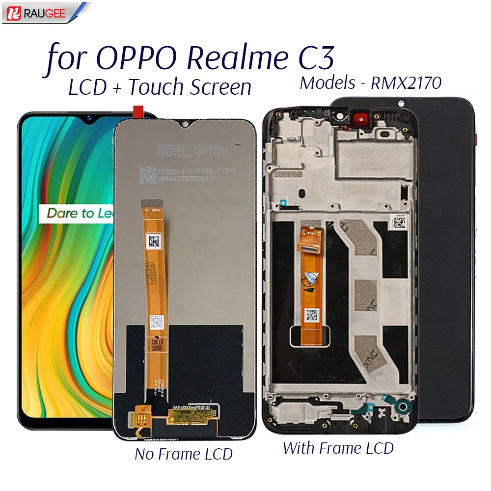 Display For Oppo Realme C3 RMX2027 LCD Touch Screen Replacement Tested SmartPhone Digitizer Assembly | Мобильные телефоны и