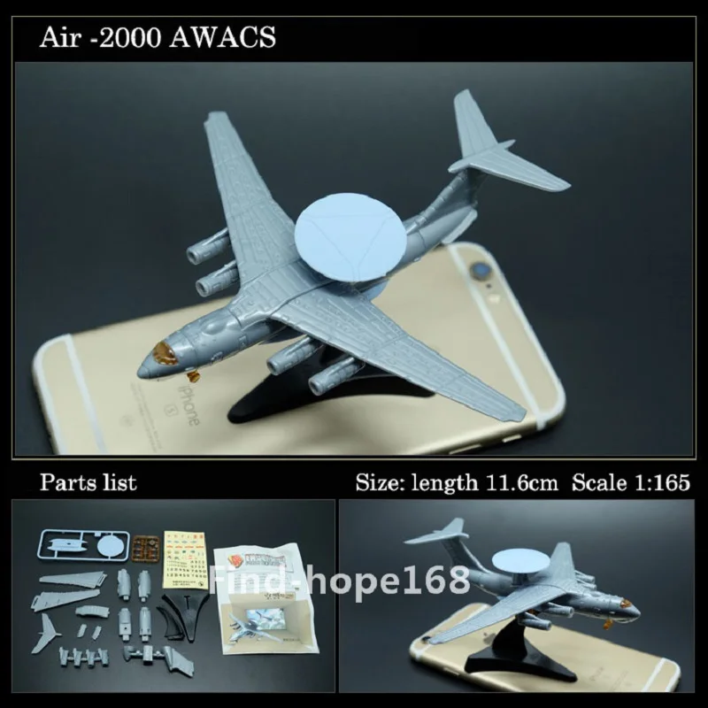 4D KJ-2000 Airwarn-2000航空機アセンブリモデルパズル建物