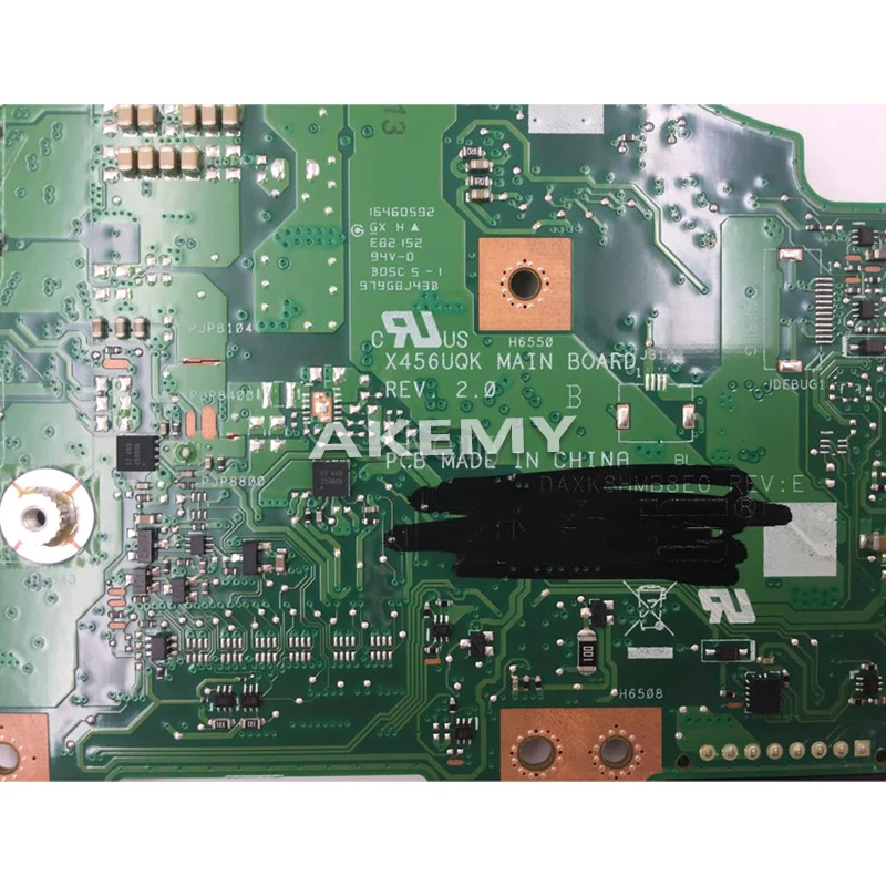 Akemy X456UAK Laptop motherboard For Asus VivoBook X456UA X456UV X456UQk X456UAM X456UAK mainboard 4GB-RAM I7-7500U DDR4