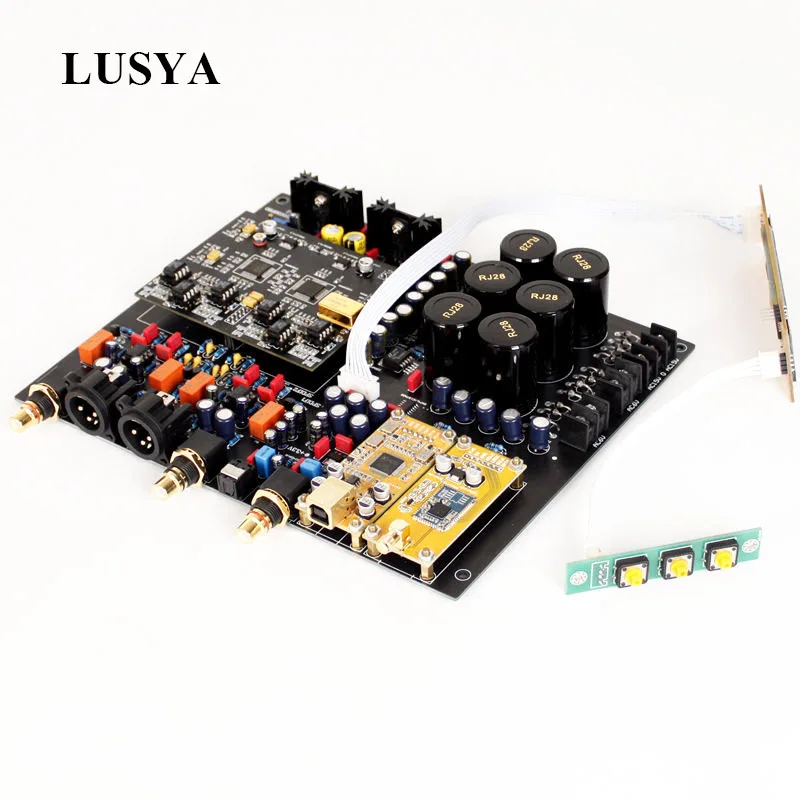 Декодер Lusya Dual ES9038pro Csr 8675 Bluetooth 5 0 поддержка APTX-HD коаксиальный волоконный вход