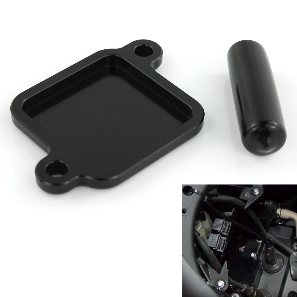 Для Yamaha YZF-R3 R3 R25 аксессуары для мотоциклов Smog Block Off покрытие пластин CNC алюминий черный серебристый