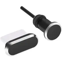 2 шт алюминиевый Противопылевой разъем типа C USB C зарядный порт Разъем для наушников для samsung Galaxy Note 8 S9 S10 pixel 3 2 Пылезащитная заглушка комплект