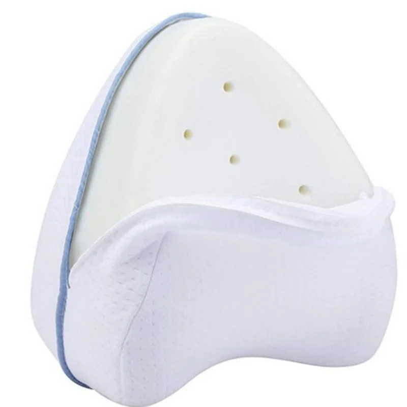 White Подушка для ног из хлопка с эффектом памяти, Подушка для беременных женщин, подушка для колена, подушка для ног, удобная подушка для сна, не давит - Цвет: White