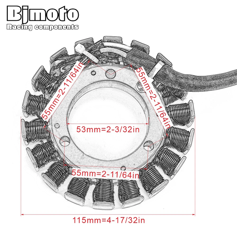BJ 32101-09F40 32101-09F30 мотоцикл обмотка статора генератора Comp для Suzuki LTA500 Винсон 4WD 2002-2007