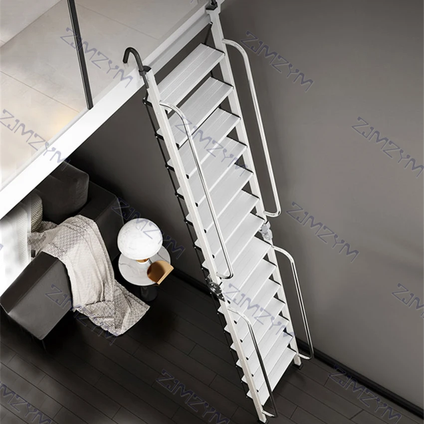 Dachboden Zug-Haken 163cm Teleskopierbar - Leiter Greifstange Für Lager & Garage