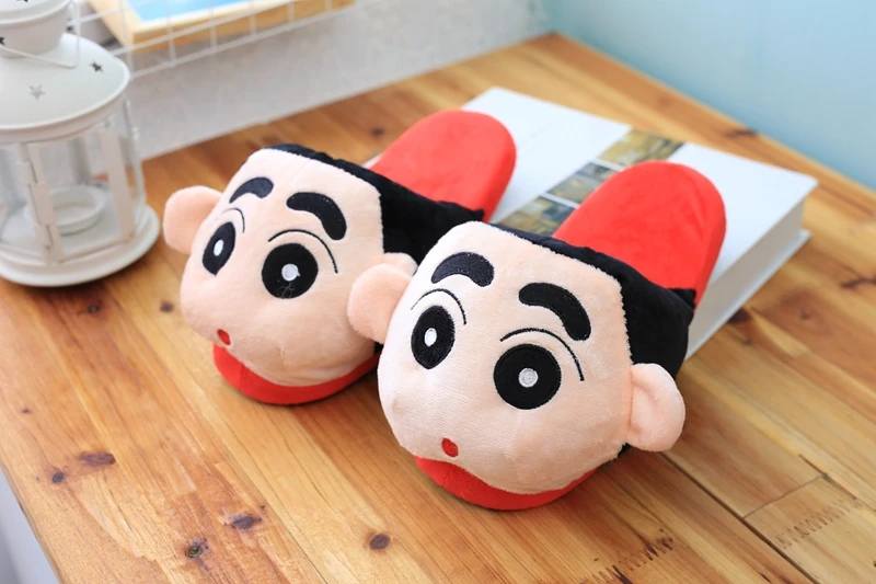 Zapatos De Mujer Crayon Shinchan/Женская обувь; утепленные тапочки; обувь для влюбленных; сезон зима-осень; пушистые тапочки; домашние тапочки