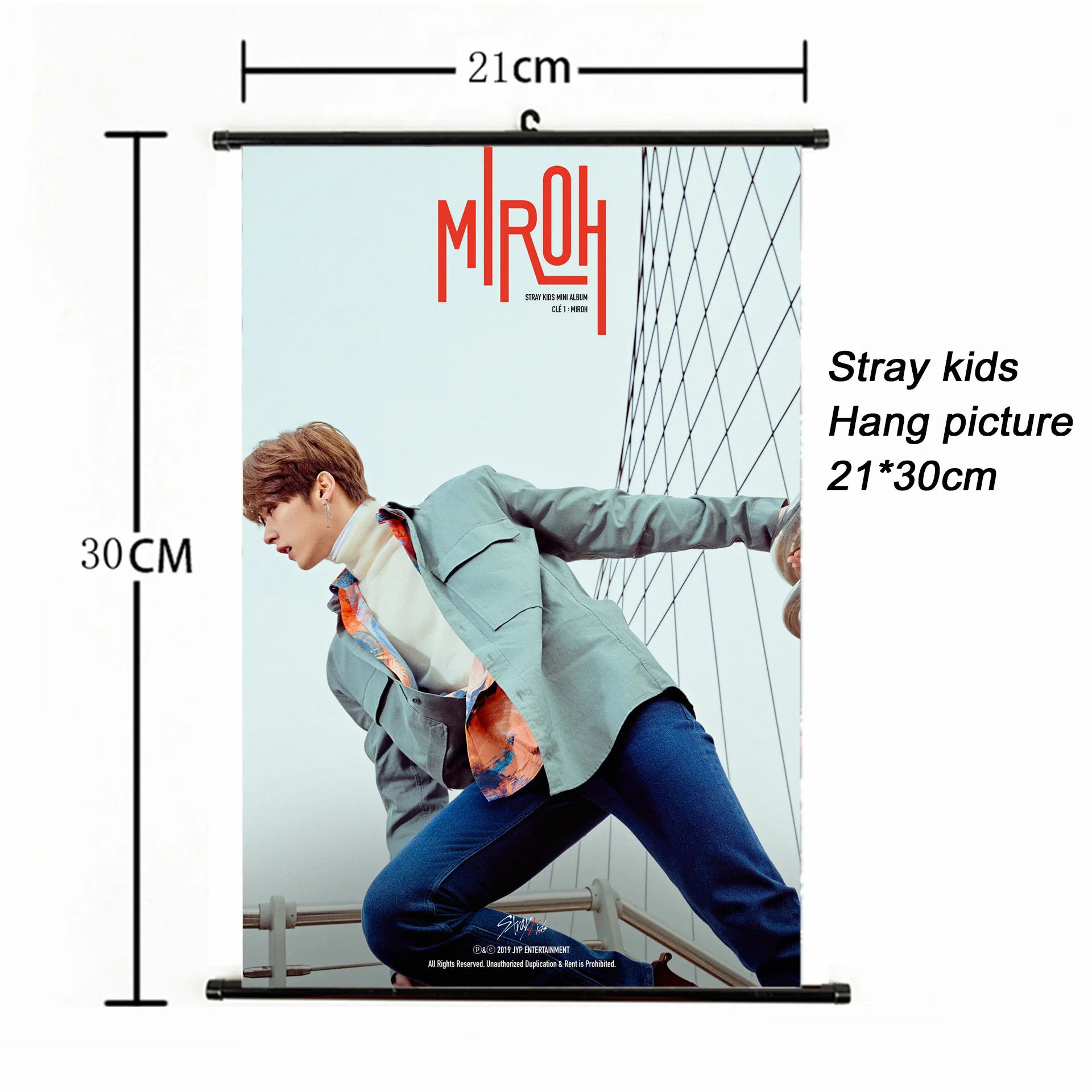 Модный Kpop Stray Kids have picture 21*30 см плакат stray kids MIROH альбом Фотокарта для фанатов Коллекция корейский Канцелярский набор - Цвет: Stray Kids 30