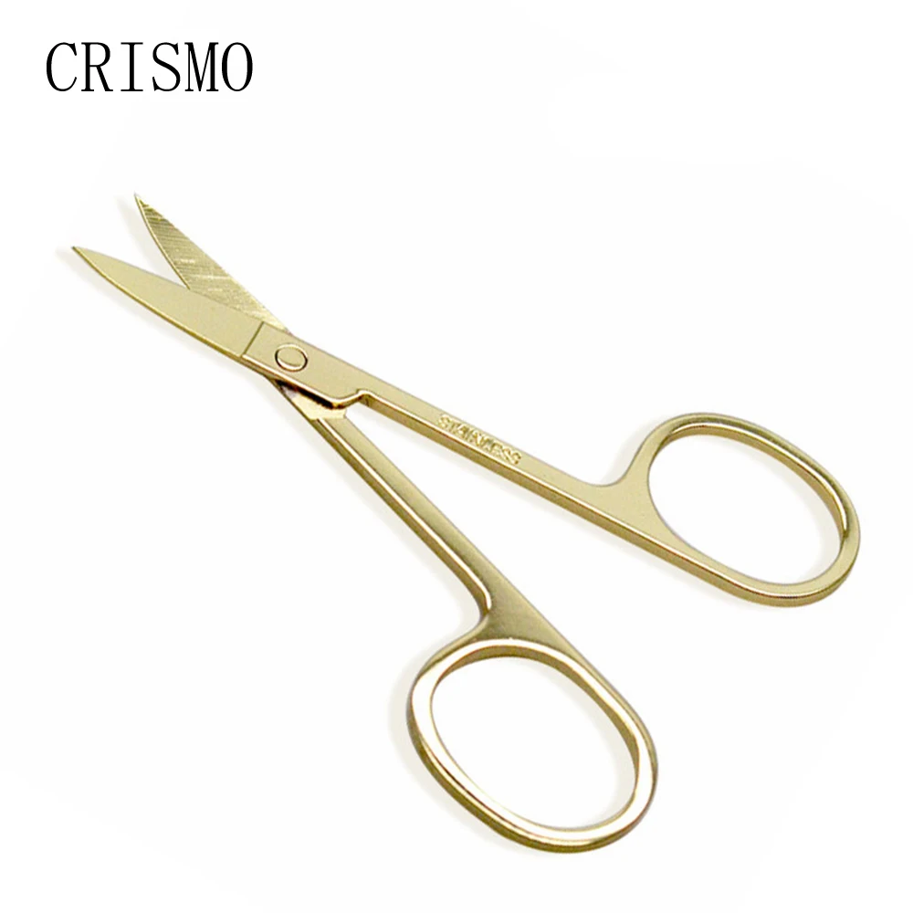 CRISMO 1 шт. модные портативные ножницы для стрижки бровей из нержавеющей стали