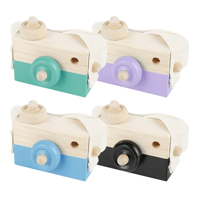Cute Wooden Toy Camera Hanging Nordic Photography Prop Kids Toy Gift Children Birthday Christmas Gifts Room Decor 2