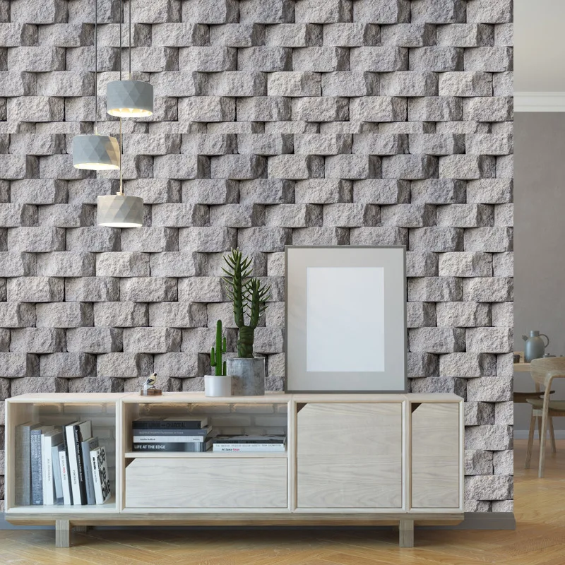 3D Rot Ziegel Tapete Für Wohnzimmer Schlafzimmer Küche TV