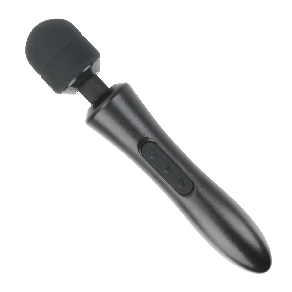 Potente vibratore a bacchetta magica, giocattoli sessuali per donne, enorme testa AV Rod, 20 frequenze, 8 velocità, massaggio corporeo, vibrato_voghion.com