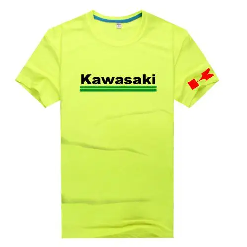 Kawasaki T-shirt short sleeved T shirt clothing XS-XXXXL size T-shirt Short Sleeve Custom T shirts HN - Цвет: Коричневый